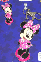 Disney Minnie Mouse Pin Lanyard Metal Trading Pins Theme Parks New - £19.94 GBP