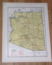 1943 Vintage Wwii Map Of Arizona / Alabama - £13.55 GBP