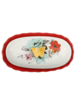 Pioneer Woman ~ Flea Market ~ Stoneware ~ Covered ~ Retro ~ Butter Dish - $30.67 CAD