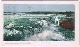 Postcard Chaudiere Falls Ottawa Ontario 1905 3 1/4&quot; x 5 1/2&quot; - £15.81 GBP
