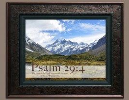 Bible Scripture Verse Picture The Voice of The Lord (8X10) New Print Pho... - $7.95