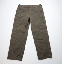 Vtg Gap Mens 2XL Faded Big Pocket Wide Leg Baggy Fit Pants Olive Green Cotton - £54.34 GBP