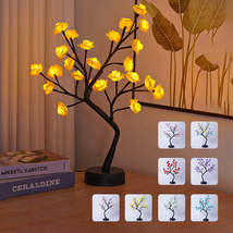 Table Lamp Flower Tree Rose Lamps Fairy Desk Night Lights USB Operated G... - $41.40+