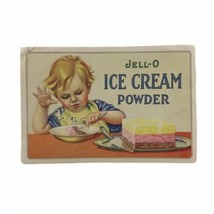 Antique Jello Ice Cream Powder Advertising Booklet Jell-o Dessert Recipe Cooking - £21.78 GBP