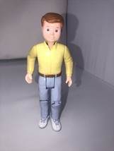 Loving Family Dollhouse 1993 Father Doll Yellow Shirt Blue Pants Fisher ... - $12.47