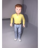 Loving Family Dollhouse 1993 Father Doll Yellow Shirt Blue Pants Fisher ... - $17.82