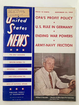 US News &amp; World Report Magazine November 23 1945 Director William E. Rey... - £11.16 GBP