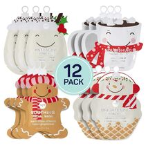 12 Pack Holiday Christmas Face Mask Set Korean Hydrating Moisturizing Bu... - $39.89