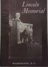 Vintage Lincoln Memorial Washington D.C. Brochure 1964 - $3.99