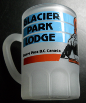 Glacier Park Lodge Shot Glass Rogers Pass BC Canada Mini Mug Style Doubl... - £7.10 GBP