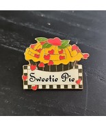 Mary Engelbreit Enamel Sweetie Pie Red Hearts Vintage Lapel Pin - $18.49