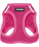 Extra Small  Girl Dog Harness Pink Mesh Vest Relflective XS Chest 13&quot;-14.5&quot; - £7.90 GBP