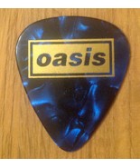 Oasis Logo Guitar Pick Rock Plectrum Blue Gold  - £3.92 GBP