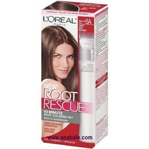 L&#39;Oreal Root Rescue Permanent Hair Color, Level 3, Light Ash Brown Shade 6A - £9.20 GBP