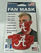NCAA Alabama Crimson Face Mask / Cover Logo Background by WinCraft - £11.98 GBP