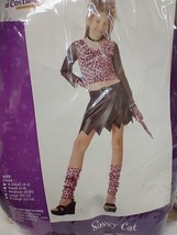 Sassy Cat Costume Girls Medium Punk Mean Bad Kitty Pink Leopard Josie Pu... - $24.89 CAD