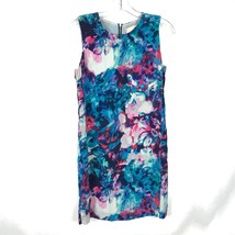Womens Size 2 Cynthia Rowley Pure Silk Abstract Watercolor Floral Dress - £34.83 GBP