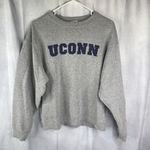 Vtg UCONN Sweatshirt Mens L University of Connecticut Fruit of the Loom ... - $28.99