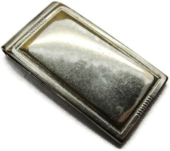 Classic Plain Silver Tone Metal Wear Money Clip Stainless Wallet CC Cash Holder - £15.88 GBP