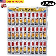 3 Pack of Super Glue Cyanoacrylate Adhesive for Wood Plastic Paper Rubber Metal - £7.11 GBP