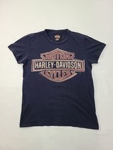 Harley Davidson Womens T Shirt Sz L Vintage Harley Classic Sheild Logo - £11.74 GBP