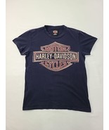 Harley Davidson Womens T Shirt Sz L Vintage Harley Classic Sheild Logo - £11.63 GBP