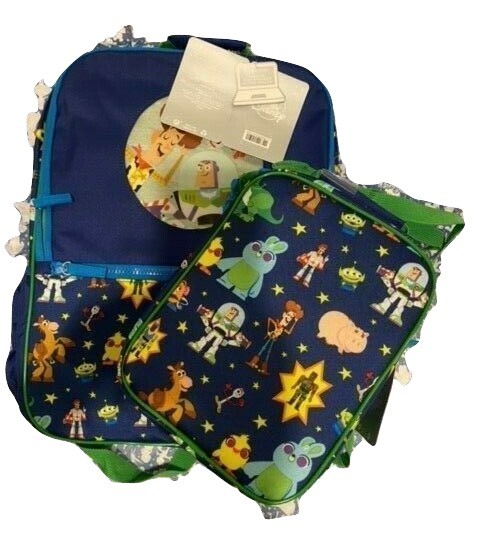 Primary image for Brand New Disney Toy Story 4 School Backpack with Matching Insulated Lunch Tote