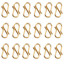 Gold S Shape End Clasps, 20pcs - £2.59 GBP+