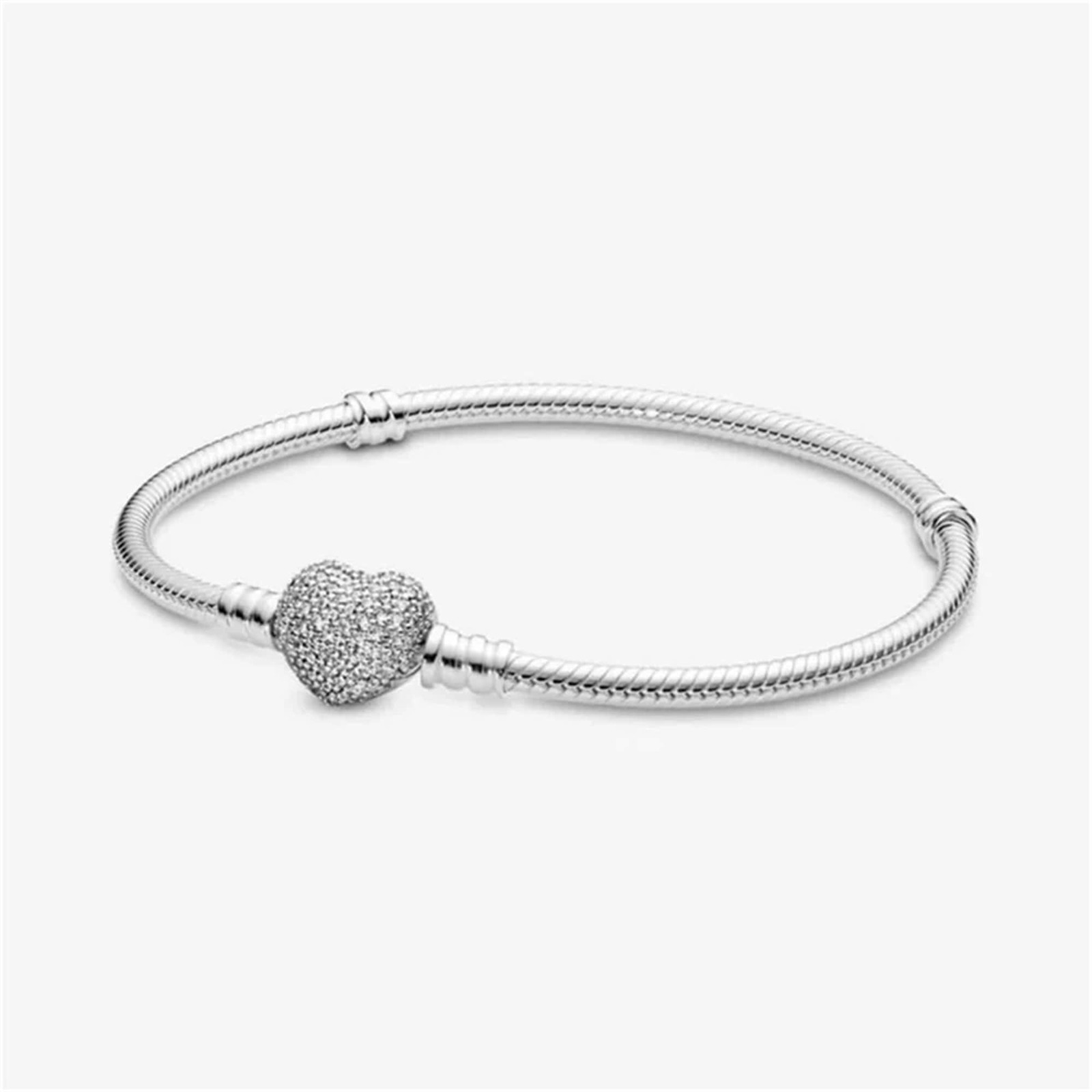 Pandora Bracelet, Heart Sterling Silver Charm Bracelet,Moments Bracelet - £13.58 GBP