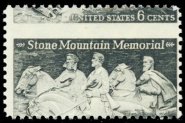 1408, Perf Shift Freaky Error Mint NH 6¢ Stone Mountain Stamp * Stuart Katz - £15.94 GBP