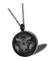 Black Urn Necklace For Ashes Stainless Steel - £40.80 GBP