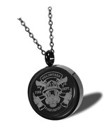 Black Urn Necklace For Ashes Stainless Steel - £40.49 GBP