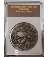 HOBO Sea Turtle Salt Life Coral Reef Ocean Made From A Real Peace Silver... - €55,99 EUR