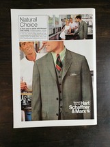 Vintage 1969 Hart Schaffner &amp; Marx Suit Full Page Original Ad 324 B - $6.92