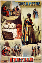 Vintage Theater Poster.Home Wall.Othello Acts.Room Art Decor.658 - $17.82+