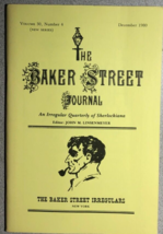 The Baker Street Journal V. 30 #4 December 1980 Vintage Sherlock Holmes Fanzine - £11.86 GBP