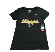 NWT New Missouri Tigers Nike Tri-Blend Script Logo Women&#39;s Medium V-Neck Shirt - £18.16 GBP