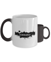 Edinburgh Skyline silhouette,  Heat Sensitive Color Changing Coffee Mug,... - £19.92 GBP
