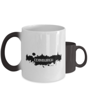 Edinburgh Skyline silhouette,  Heat Sensitive Color Changing Coffee Mug,... - £19.66 GBP