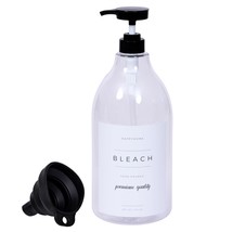 Liquid Bleach Dispenser For Laundry Room - Decorative 64-Oz Pet Plastic ... - £22.35 GBP