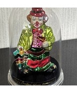 Vintage Christmas Clown Ornament Blown Glass Hobo Old World Circus - $22.06