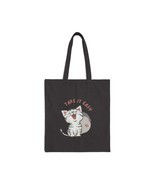 take it easy cat animal lovers gift Cotton Canvas Tote Bag - £10.67 GBP+