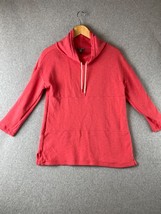 Talbots Pullover Cowl Neck Sweater Shirt Womens M Lightweight Coral Pink  - $31.87