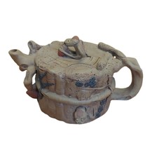 Chinese Yixing Clay Teapot Monkeys Snakes &amp; Bamboo Hand Made Moving Parts - £59.50 GBP