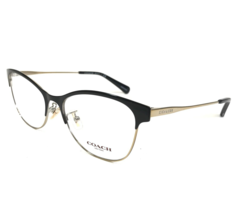 Coach Eyeglasses Frames HC 5111 9346 Black Gold Cat Eye Full Rim 53-17-140 - £58.87 GBP