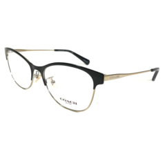 Coach Eyeglasses Frames HC 5111 9346 Black Gold Cat Eye Full Rim 53-17-140 - £59.06 GBP