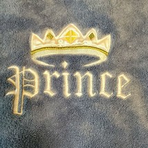 Tiddliwinks Prince Lovey King Crown Baby Blanket Blue White Trim Infant Boy - $39.59