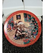 Boyds Bears Christmas Joy Holiday Plate from Danbury Mint, 12 in, excellent - $470.27 MXN