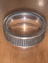 316 Stainless Steel Mesh Screen Wedding Band Ring Size 10 - $14.85