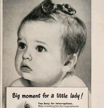 1947 Gerber&#39;s Baby Food Little Lady Advertisement Infant Foods Vintage DWPP21 - $19.99